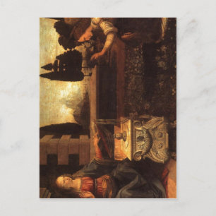 Summary Description Leonardo da Vinci, The Annunci Postcard