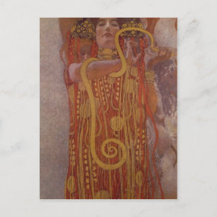 Summary Description Portion of Klimt's painting Me Postcard