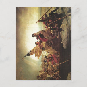 Summary Description Washington Crossing the Delawa Postcard