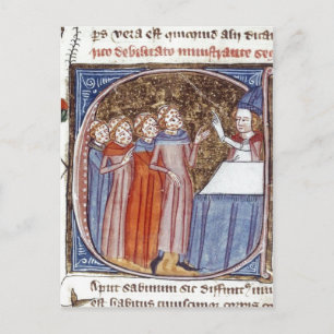 Summary (Detail) Historiated initial 'C' containin Postcard