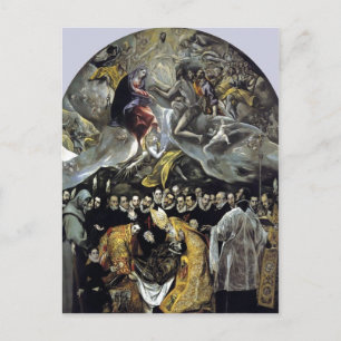 Summary El Greco - The Burial of the Count of Orga Postcard