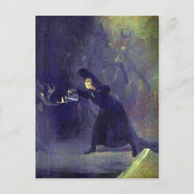 Summary Francisco de Goya: The Bewitched Man (c. 1 Postcard (Front)