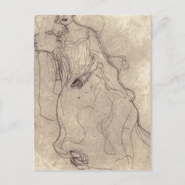 Summary Klimt, Gustav Studie f?r das Gem?lde Bildn Postcard (Front)