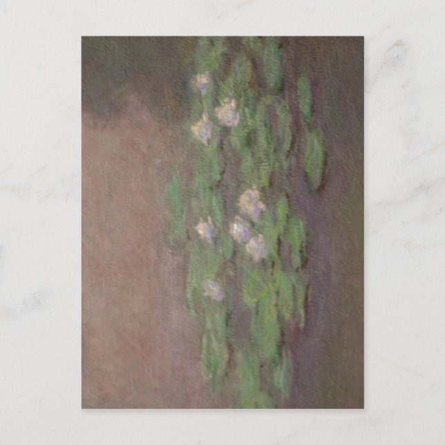 Summary Monet, closeup of Water lily pond, one of  Postcard (Front)