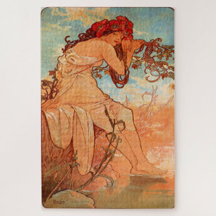 Summer 1896: An Art Nouveau by Mucha  Jigsaw Puzzle