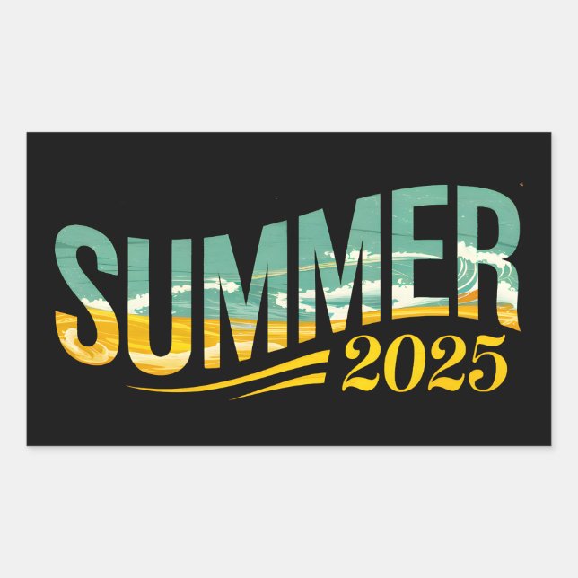 Summer 2025 rectangular sticker (Front)