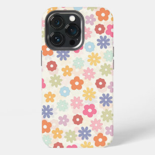 Summer 70’s Boho Retro Daisy Flowers iPhone 13 Pro Case