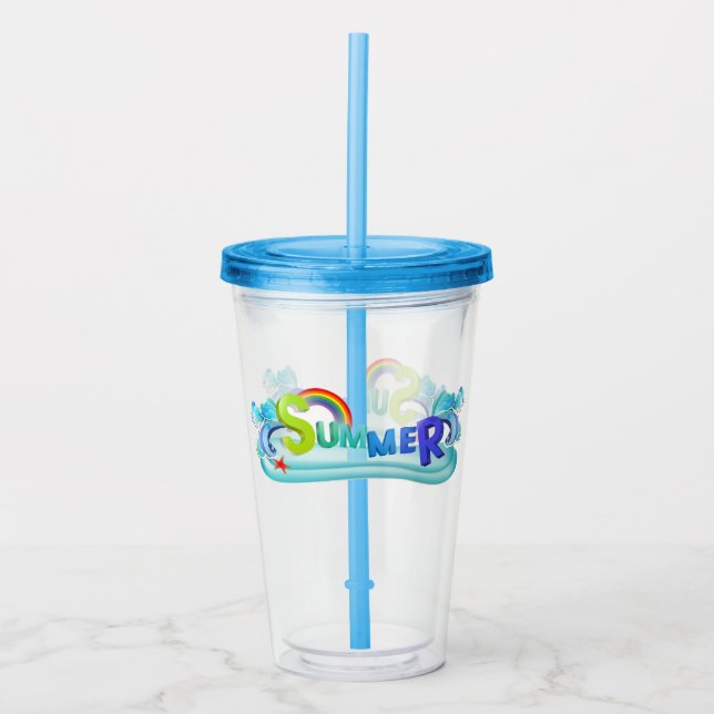 Summer Acrylic Tumbler (Front)