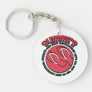Summer Adventure Flip-Flops & Travel-Inspired Key Ring