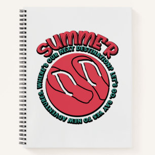 Summer Adventure Flip-Flops & Travel-Inspired Notebook