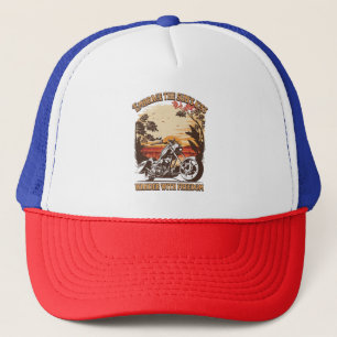 Summer adventure nature bike riding trucker hat