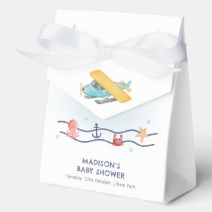 Summer Adventure Sea Airplane Baby Shower Favour Box