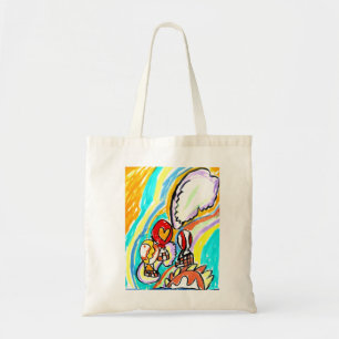 Summer air balloons tote bag