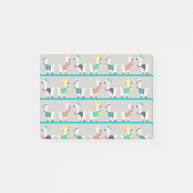 Summer Alpacas Post-it Notes (Front)