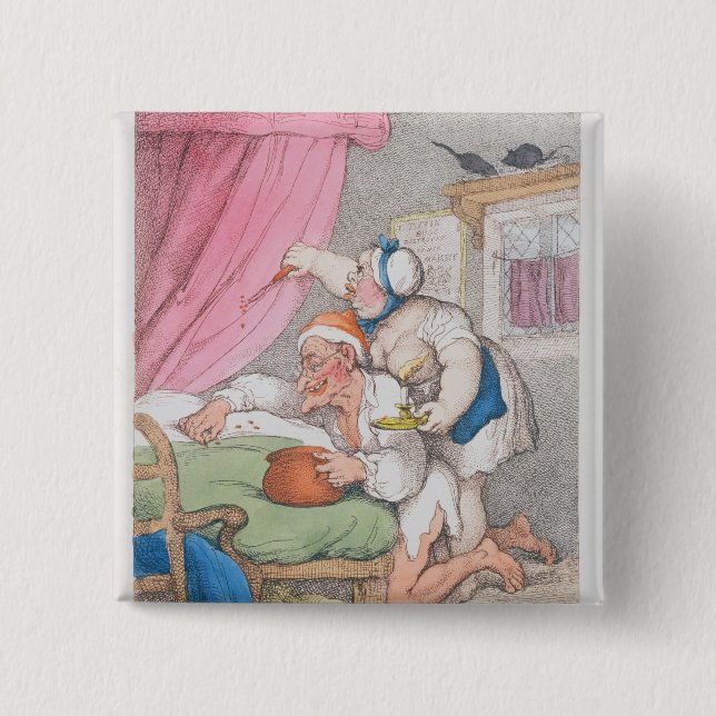 Summer Amusement. Bug Hunting 15 Cm Square Badge (Front)