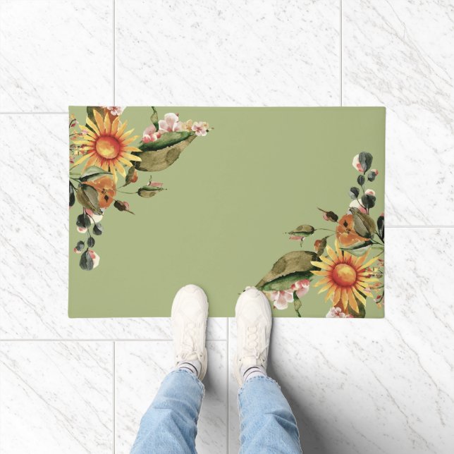 Summer and Fall Flowers  Doormat (Indoor)