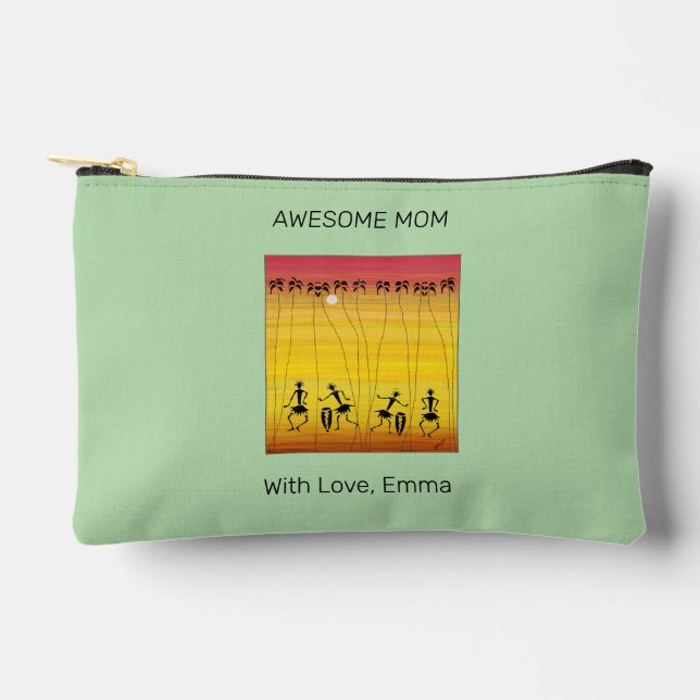 Summer and Holiday, Sunset Dance  Throw Pillow Accessory Pouch (Front)