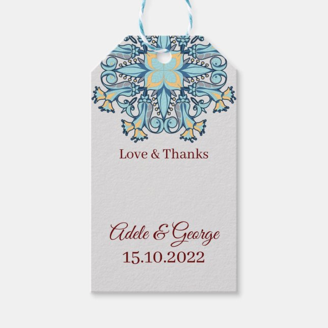 Summer Aquamarine | Gift Tags (Front)