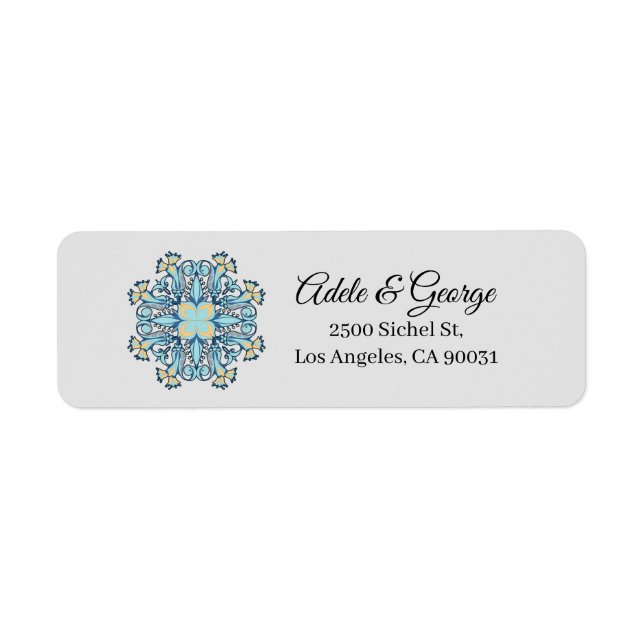 Summer Aquamarine | Return Address Label (Front)