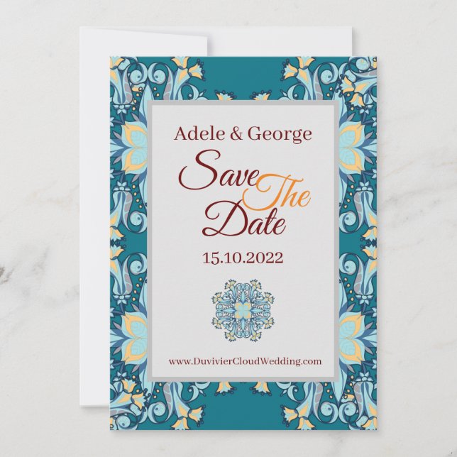 Summer Aquamarine | Save the Date  (Front)