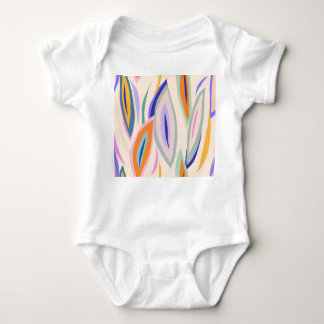 Summer Art: Creative Collage Pattern Baby Bodysuit