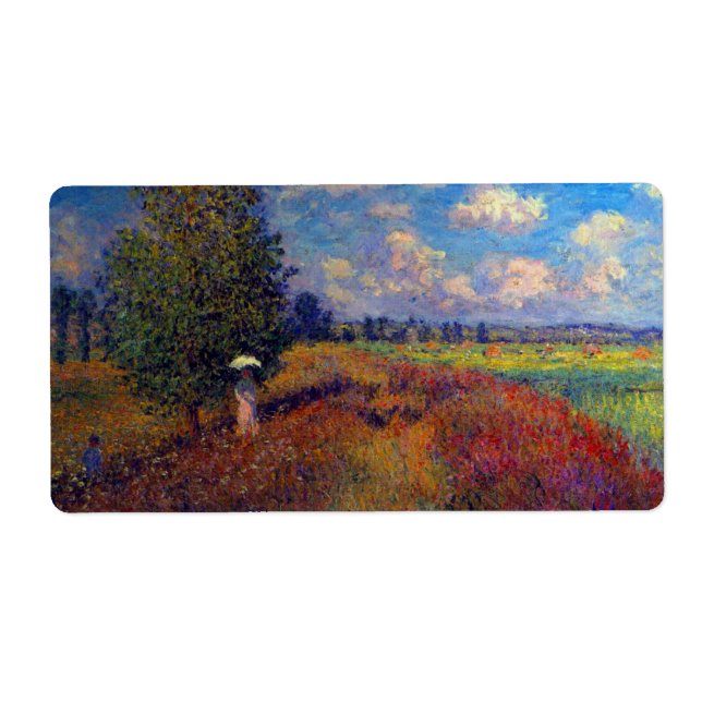 Summer art impressionist poppy fields by Monet (Front)