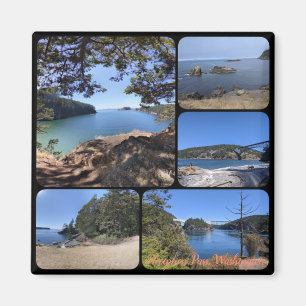 Summer at Deception Pass Collage Magnet