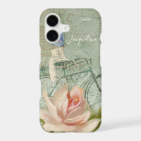 Summer at the Cottage, Vintage Bicycle Wood Rose