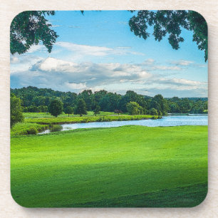 Summer At The Golf Course Coaster