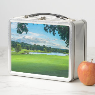 Summer At The Golf Course Metal Lunch Box