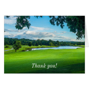 Summer At The Golf Course Thank you Notecard