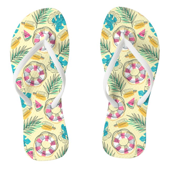 Summer at the Pool Thongs (Footbed)