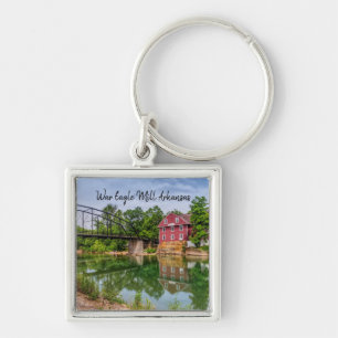 Summer At War Eagle Mill Square Keychain