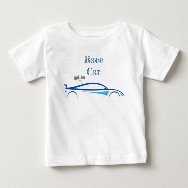 Summer Baby Boys Race Car  Baby T-Shirt (Front)