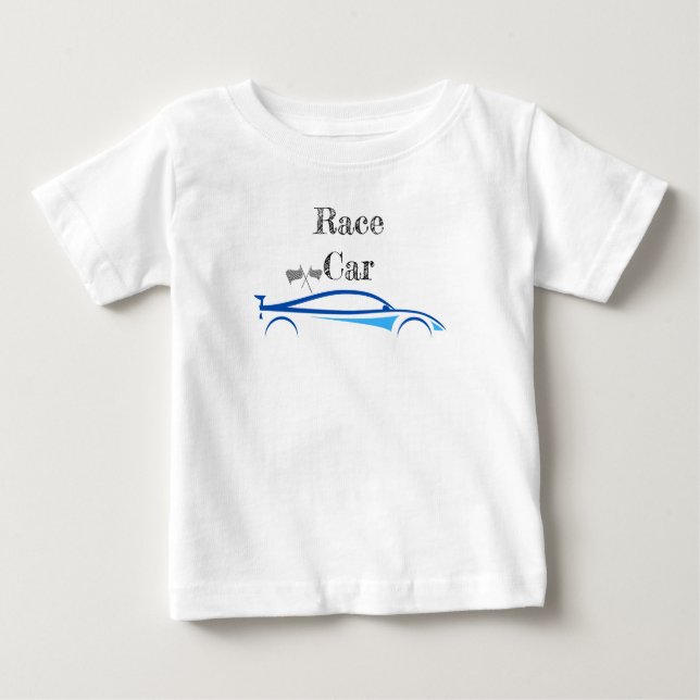Summer Baby Race Car  Baby T-Shirt (Front)