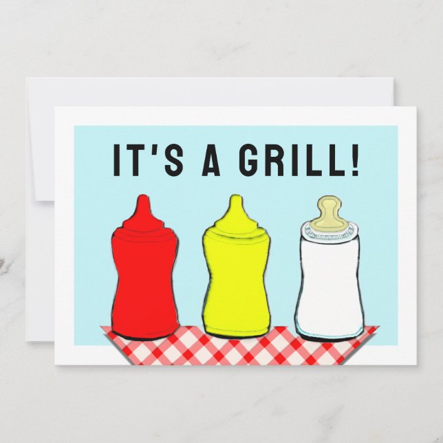 Summer Baby Shower BBQ Invitation (Front)