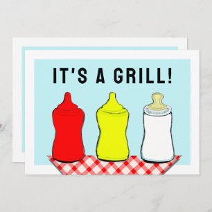Summer Baby Shower BBQ Invitation