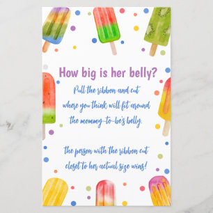 Summer Baby Shower Game How Big Is Her Belly