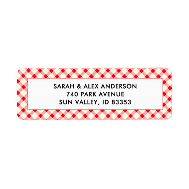 Summer Baby Shower Return Address Label (Front)