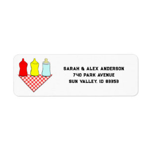 Summer Baby Shower Return Address Label