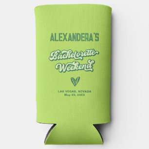 Summer Bachelorette Neon Pool Party Favour Seltzer Can Cooler