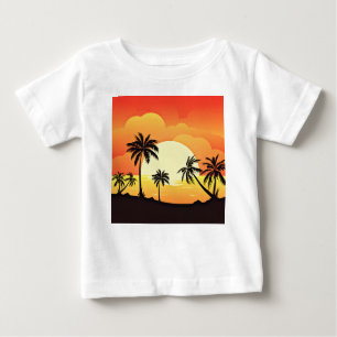 Summer Background with Palm Trees-32134  Baby T-Shirt