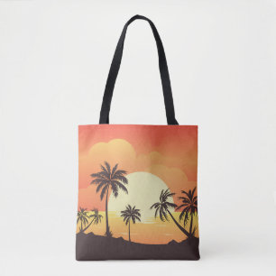 Summer Background with Palm Trees-32134 Tote Bag