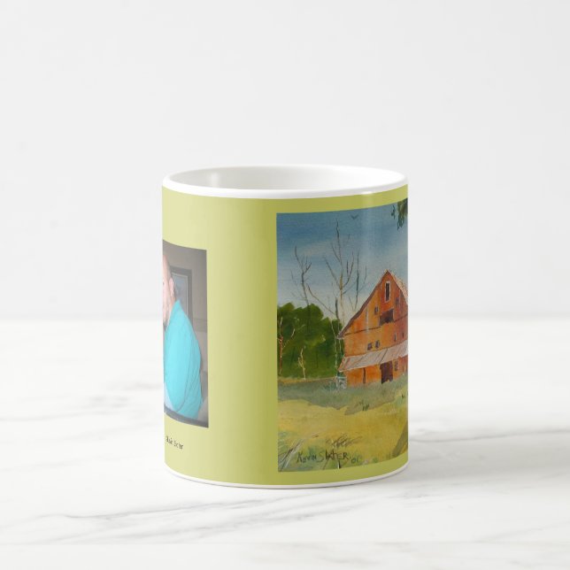 Summer Barn and Kevin Painting Coffee Mug (Center)