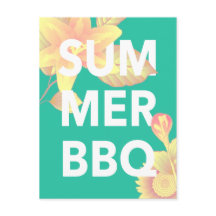 SUMMER BBQ bright floral