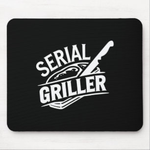 Summer Bbq Party Ckyard Grilling Funny Steak Lover Mouse Pad