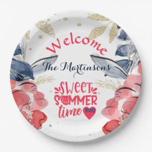 Summer BBQ Picnic Personalised Paper Plate