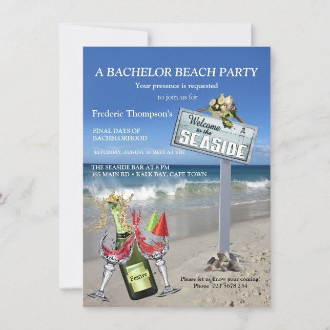 Summer Beach Bachelor Party (Front)