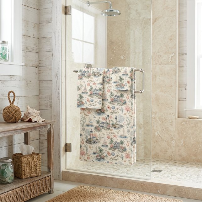 Summer Beach  Bath Towel Set (Creator Uploaded)