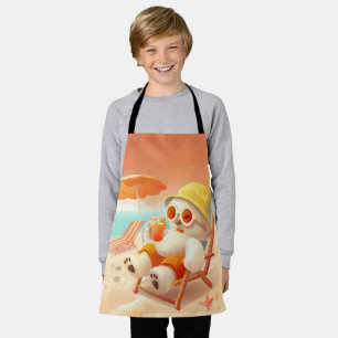 Summer Beach Bear Apron